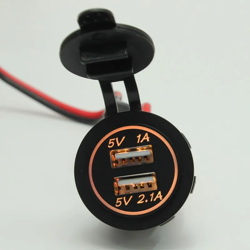 Высокое качество DC 12V 24V водонепроницаемый универсальный 2 порта питания Socketr