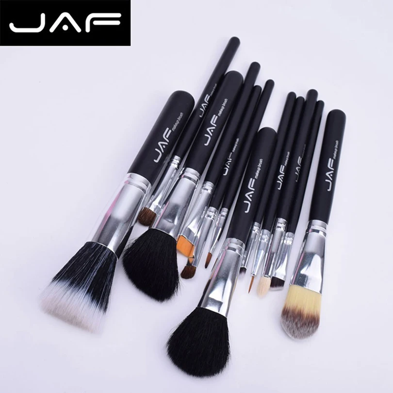 JAF 12 шт. набор косметических кистей для макияжа набор кистей для макияжа Румяна, Контурирование кисти для чистки губ косметические инструменты для макияжа