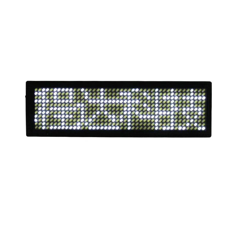 Белый светодиодный прокручивающийся экран с именной биркой визитная карточка