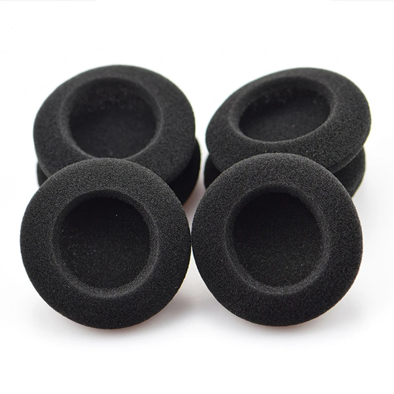 

100pcs Earphone Thick Foam Earbud 6cm Sponge Ear Buds Headphone Ear Pads Cushion Replacement Sponge Covers Tips For Earphone