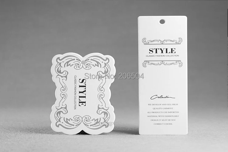 Этикетки для одежды бумажные этикетки зонт обуви и бирки нижнего белья сумок с
