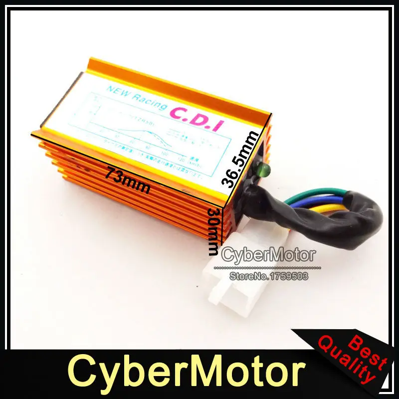 Катушка зажигания Gold Performance Racing 5 контактов AC CDI + A7TC Свеча для питбайка 50 куб. См 70 90