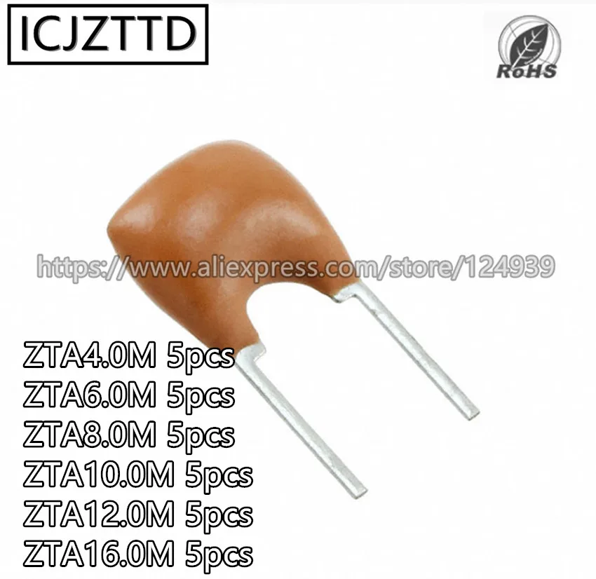 

30 шт. ZTA4.0M ZTA6.0M ZTA8.0M ZTA10.0M ZTA12.0M ZTA16.0M 2P каждый 5 шт. 4 м 6 м 8 м 10 м 12 м 16 м DIP-2 ZTA4M ZTA керамический новый оригинальный