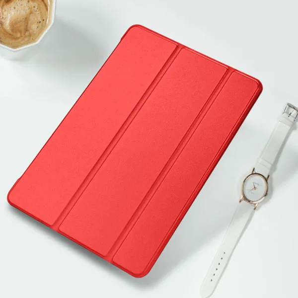 QEUBOOP складной чехол-подставка протектор для Apple iPad Pro 12,9 флип-чехол из искусственной кожи для iPad Pro 12,9 дюйма чехол для планшета - Цвет: Red