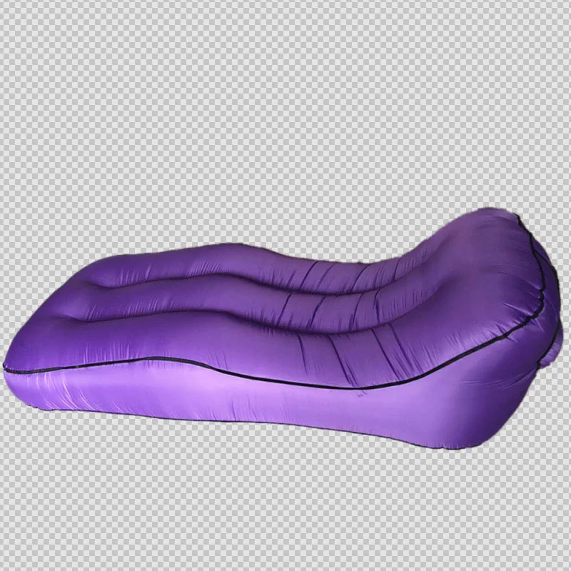 Purple Надувной диван кровать 200*70*50 Одноместный ленивый шезлонг ленивый диван s-тип кресло надувная кровать открытый кемпинг коврик - Цвет: Purple