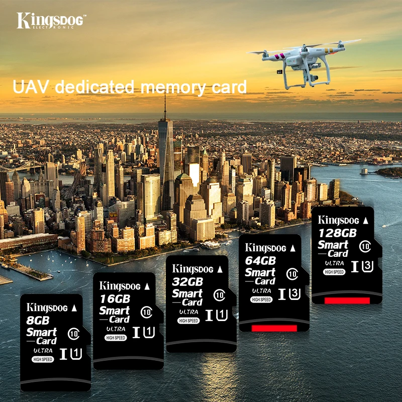 KINGSDOG Высокое качество Micro SD карта 32 Гб 64 класс 10 C10 UHS TF/SD карты 16 флэш 8 ГБ 4