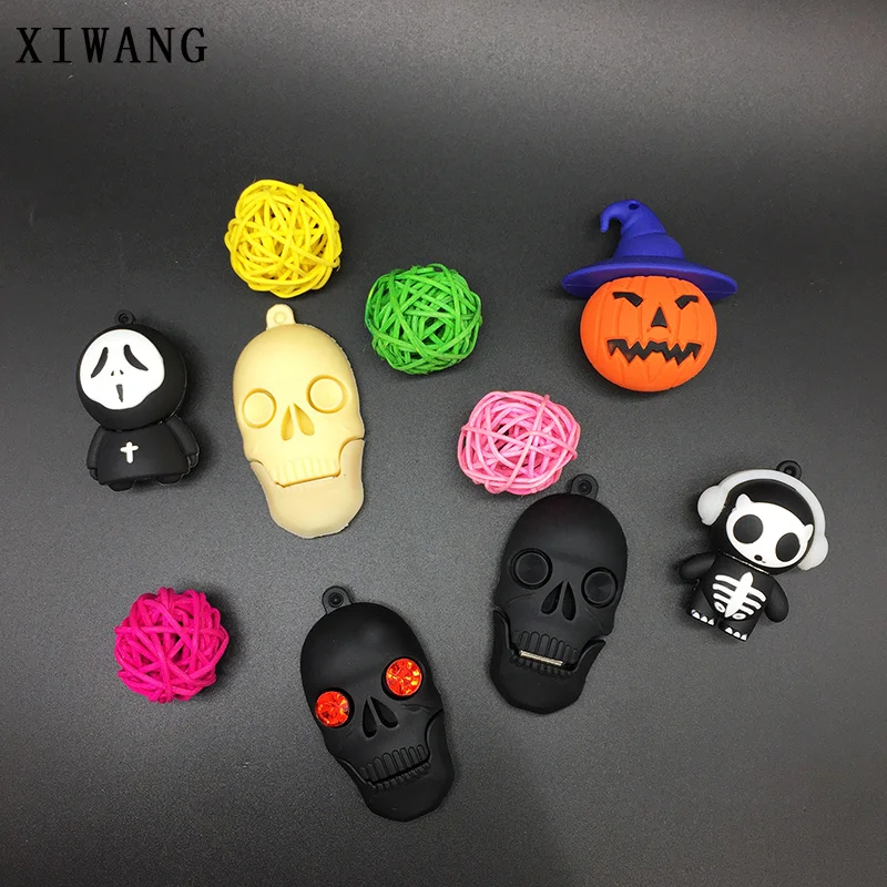 Usb флеш-накопитель с героями мультфильмов, usb 128GB Death is coming, силиконовый флеш-накопитель, 4 gb, 8 GB, 16 gb, 32 GB, с Рождеством/Хэллоуином/подарком