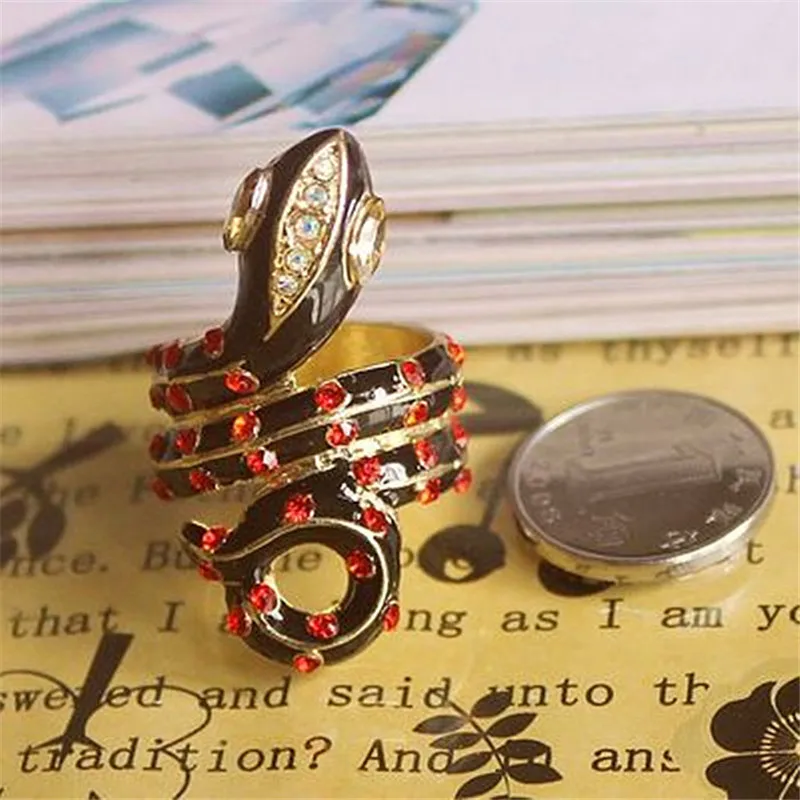 Модное кольцо стоя 2014 Новое чистое и бесшумное свежее элегантное змея 0301