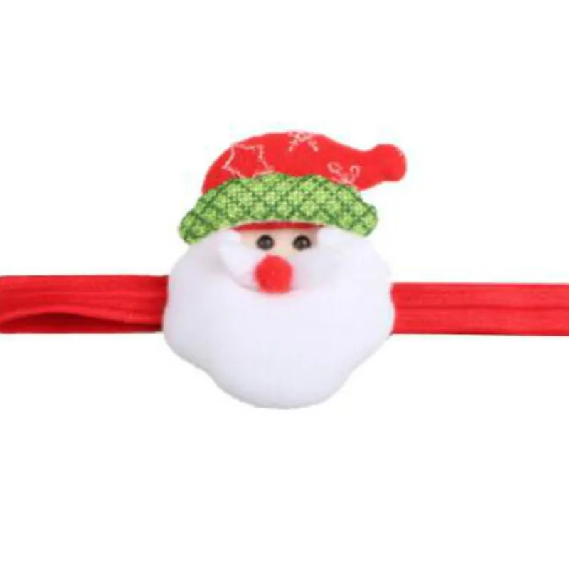 

20pcs 2018 New Wholesale Santa Cartoon Elastic Hair band para Bebe Turban Christmas Headbands Girls Headwear Hair Accessories