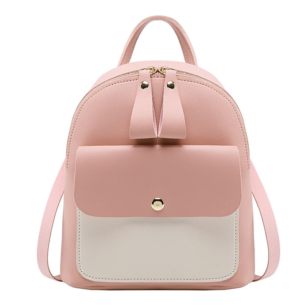 Новая женская школьная сумка для девочек рюкзак из искусственной кожи мини