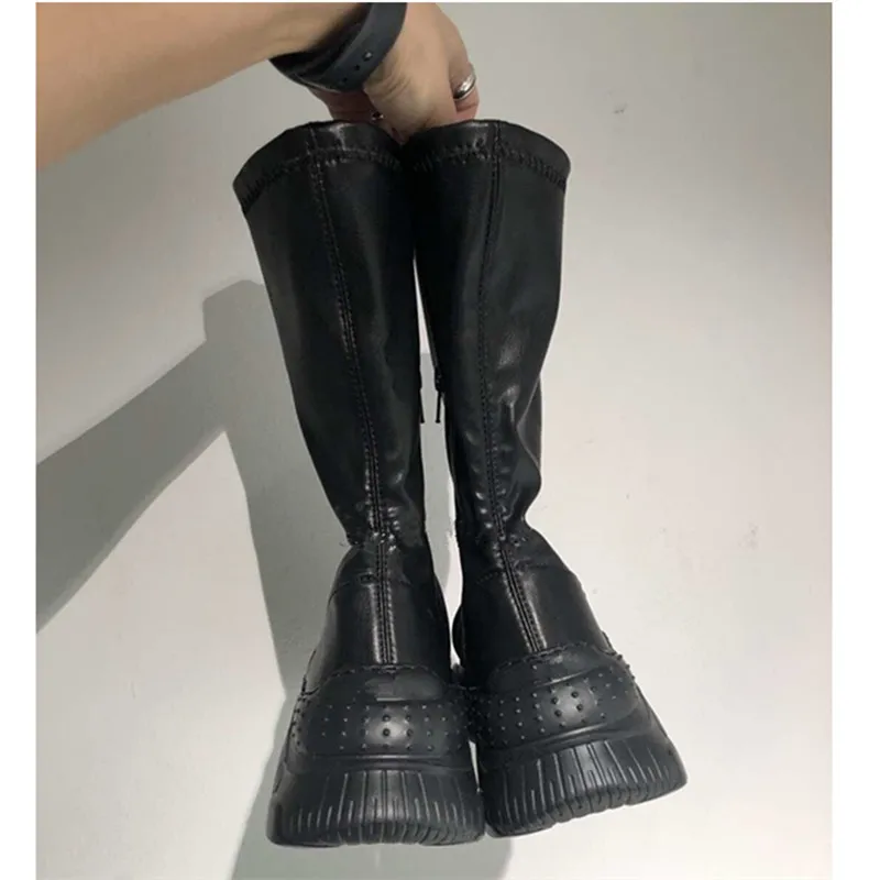Женские эластичные ботинки женские повседневные носки Bota Feminina обувь на
