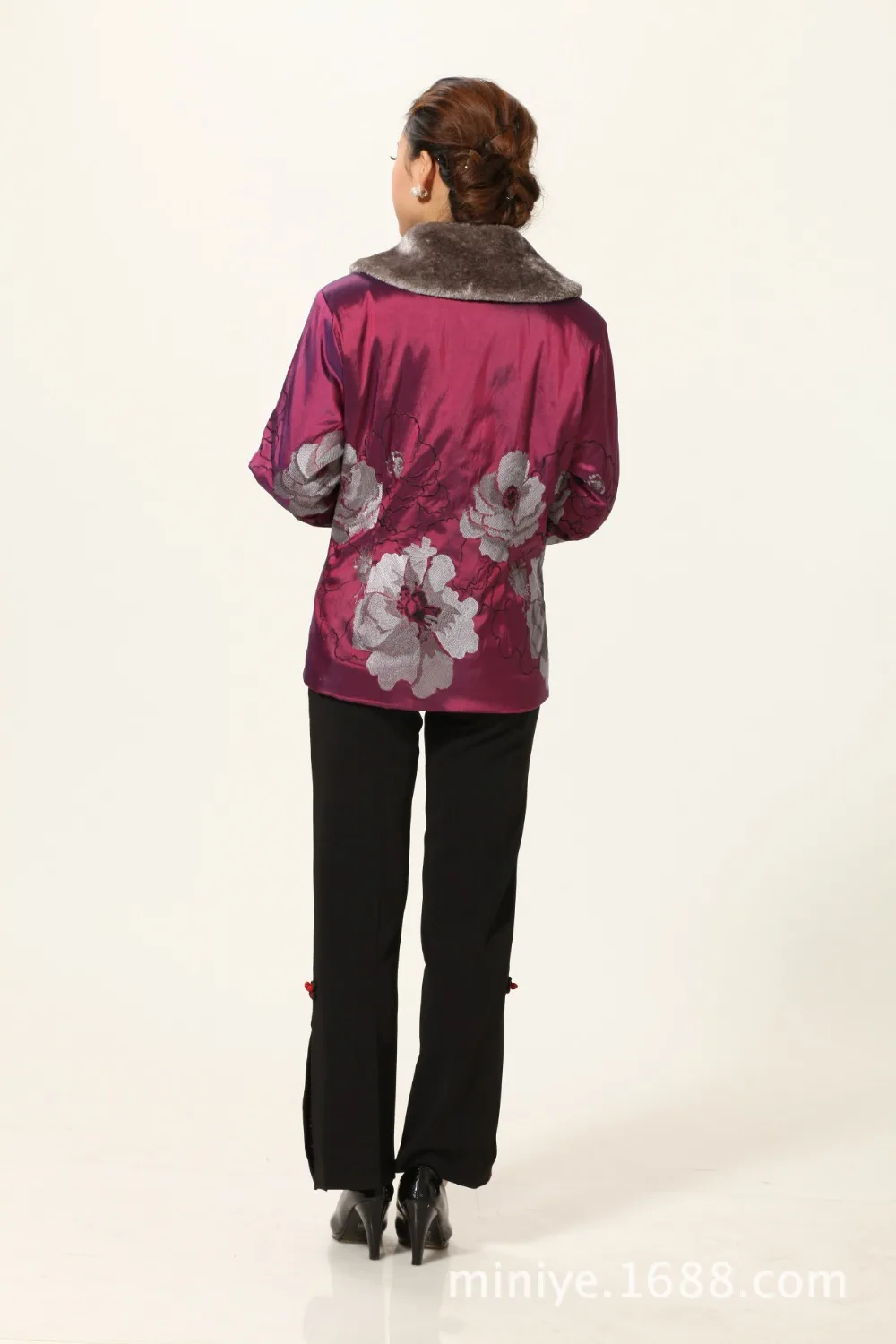 

Chinese Traditional Costume Women's Linen Winter Jacket Coat Size: M - 3XL
