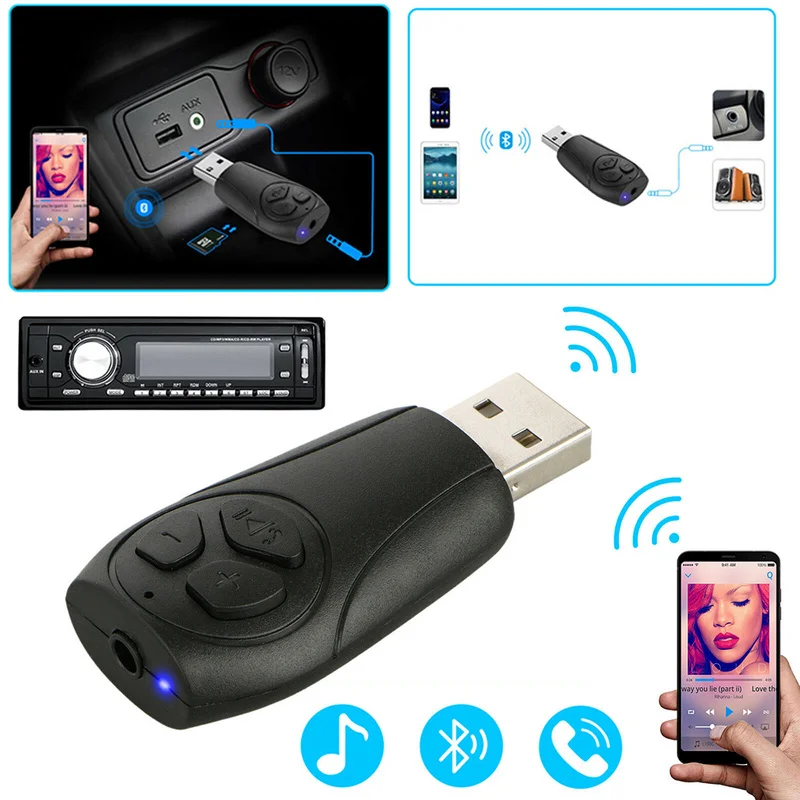 Беспроводной Bluetooth USB приемник передатчик 3 5 мм Aux адаптер стерео аудио