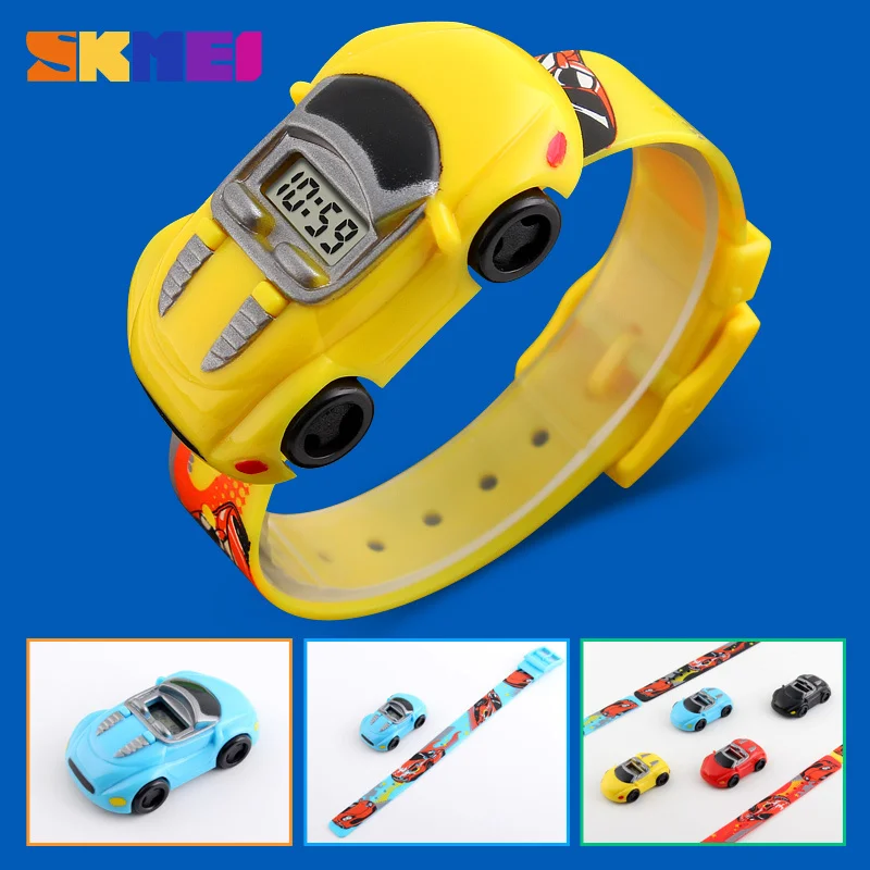 

SKMEI Hot Kids Watch For Children Car Cartoon Style Sports Watches Child Digital Wristwatch For Boys Gift 1241