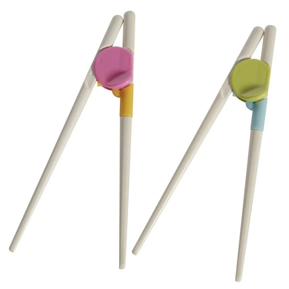 1 Pair Baby Chopsticks Safe Non Toxic Infant Toddler Feeding Training Kids Children Dishes Helper Silicone ABS Food Learning Beg | Мать и