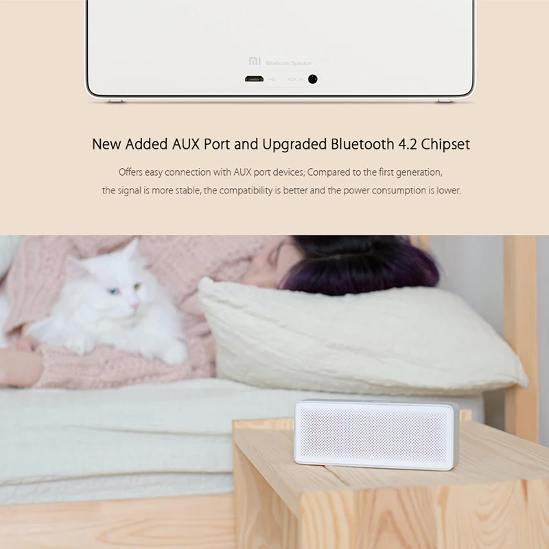 Xiaomi Square Box 2 возможный динамик громкой связи Bluetooth 4 Громкоговоритель беспроводной
