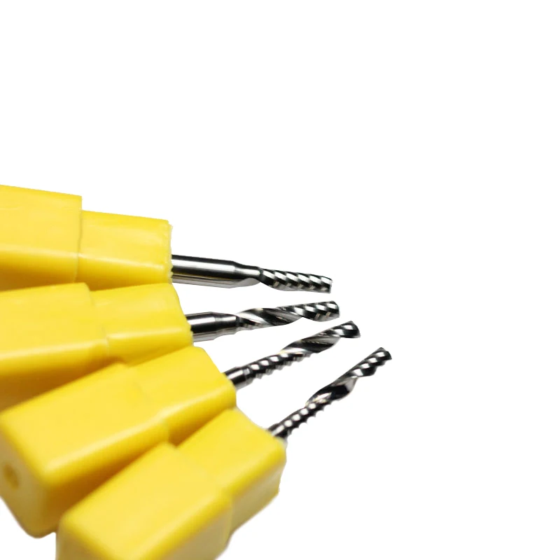 

4pcs 3.175*2.5*15mm A Series One Flute Spiral Acrylic CUTTING End Milling Cutter/Tungsten Cutting Tools HUHAO