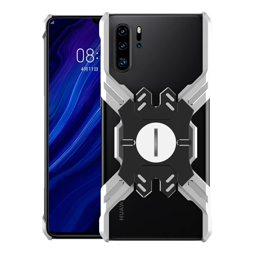 Silver Black Металлический чехол для huawei P30 Pro, ультра-светильник, механический кронштейн, алюминиевый сплав, рамка, бампер, защитный чехол для huawei P30, чехол - Цвет: Silver Black