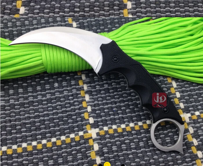 Высокое качество Karambit лицо Чрезвычайно тонкий шлифовальный 440c Лезвие G10 ручка нож для охоты и кемпинга выживания тактический нож коготь нож