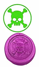 Пиратская скрещенная кость Пользовательский логотип роскошная винтажная