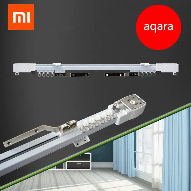 xiaomi aqara шторный мотор или рейка Zigbee wifi версия, работа с mi home app для xiaomi Умный домашний бесшумный шторный трек