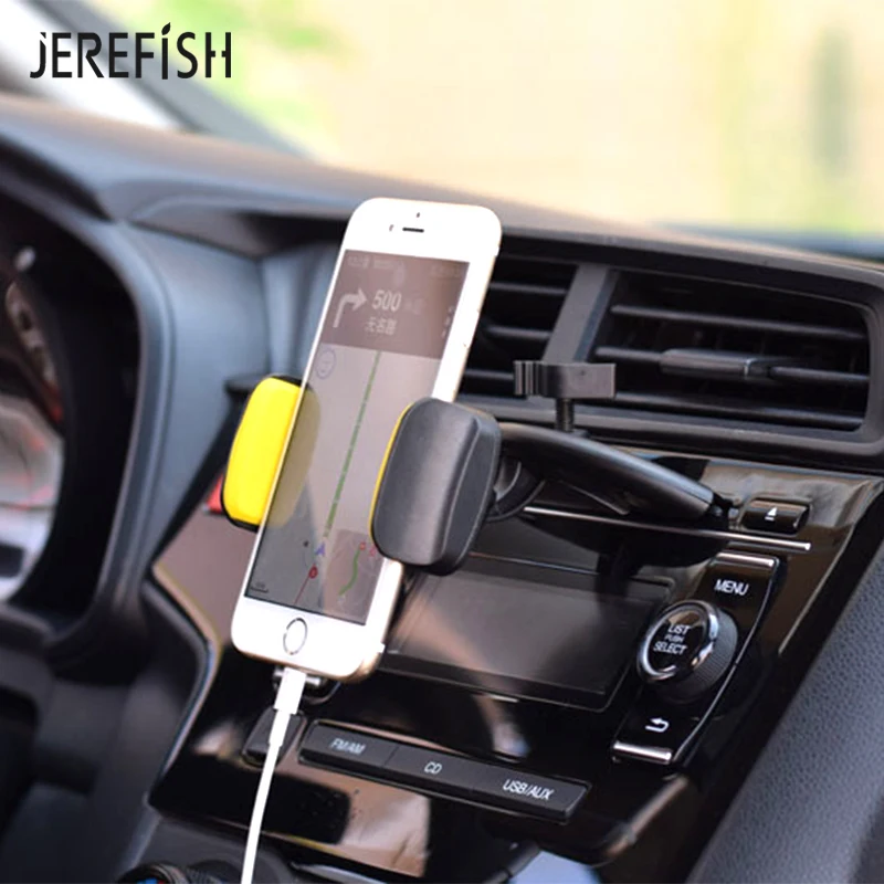 Универсальный автомобильный держатель для телефона JEREFISH с CD-слотом идеально