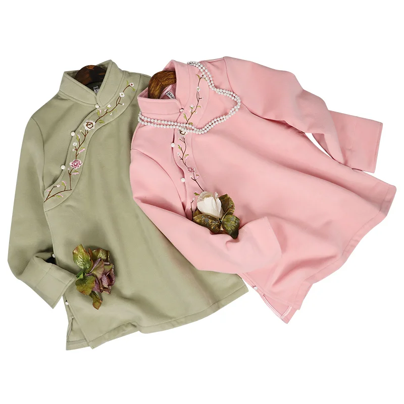 Женское элегантное пальто с цветочной вышивкой и длинным рукавом куртка в