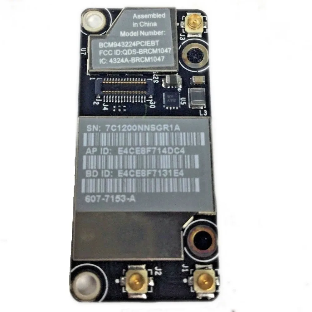 Wifi Wireless Bluetooth Airport Card 607-7153-A BCM943224PCIEBT For Macbook Pro 13&quot A1342/15&quot A1286/17&quot A1297 2010 | Мобильные