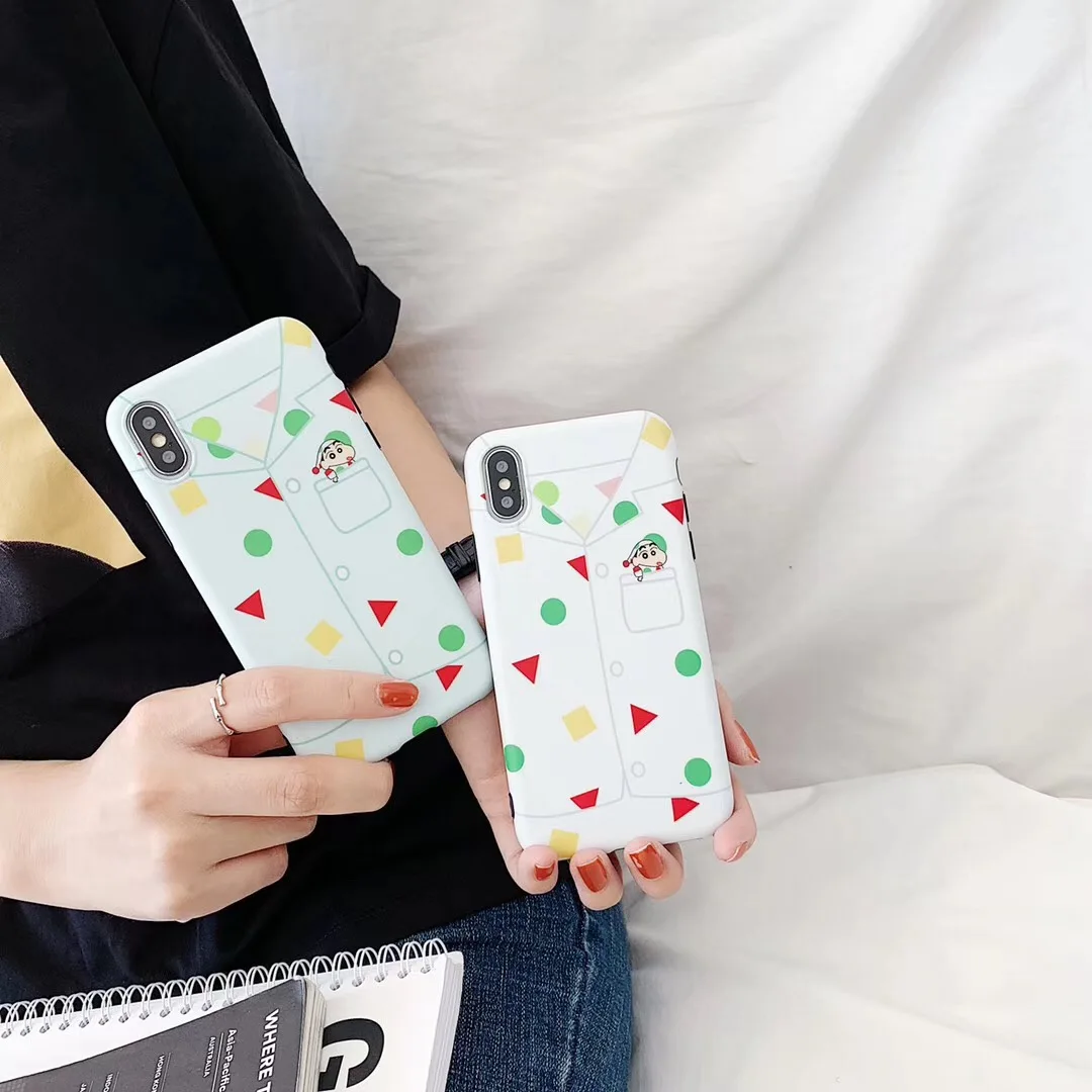Забавные пижамы Аниме Crayon Shin-chan чехол для iPhone Xs MAX Xr X 6 6s 7 8 plus задняя крышка милый