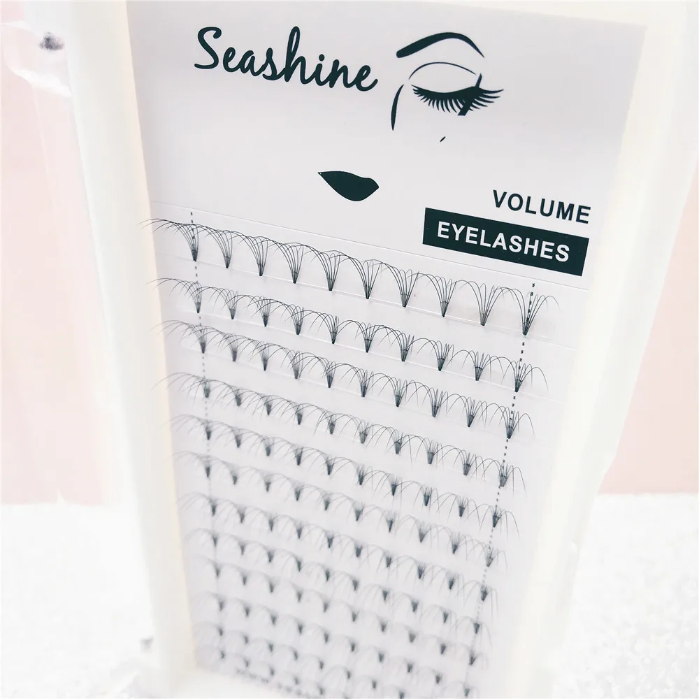 

100% hand made Individual Mink Lashes SHORT STEM 6D Volume Eyelash Extension Soft Natural free shipping