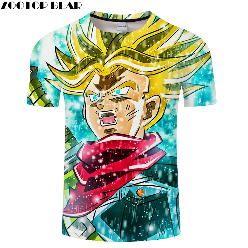 Супер Saiyan Me Tshir tDragon Ball Z Ultra Instinct Goku летняя футболка с 3D принтом Dragon забавная