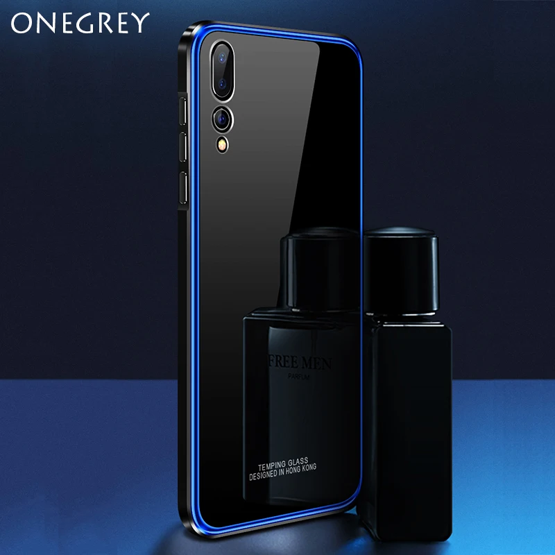 Металлический Чехол Бампер для huawei p20 pro роскошная оправа с покрытием жесткий