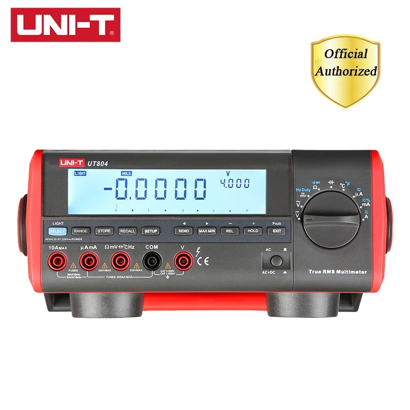 UNI T UT804 настольный цифровой мультиметр Вольт Ампер Ом Емкость Гц 39999 отсчетов