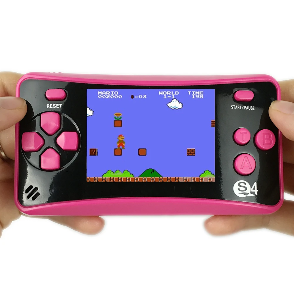 Красный Мини ТВ видео игровые консоли JJFUN QS-4 портативная игровая консоль AV порт Ретро встроенные 182 классические игры 2,5 дюймовый ЖК-плеер - Цвет: Красный