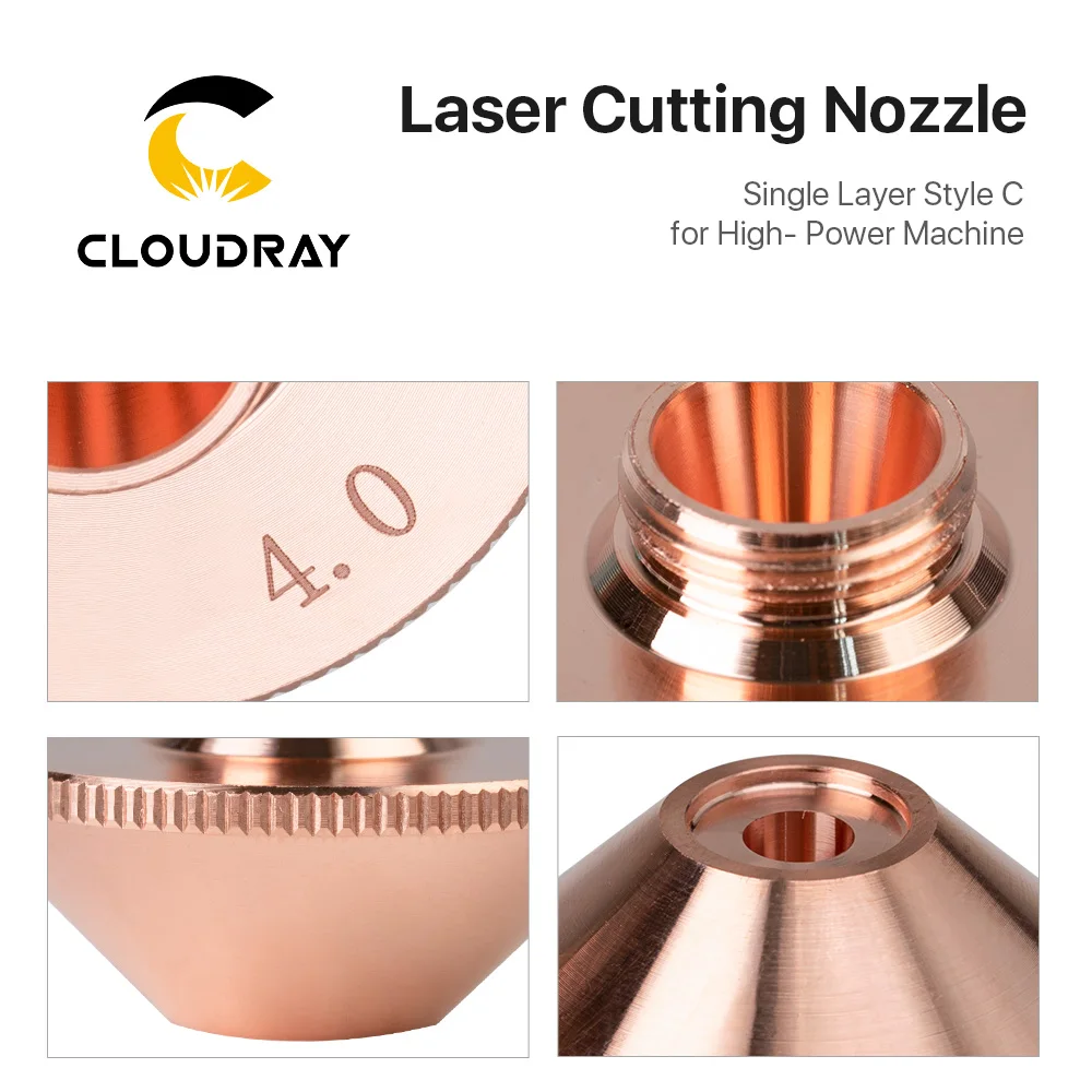 Насадки для лазерной резки Cloudray Penta однослойный тип C мощной машины D28 M11 h15 мм