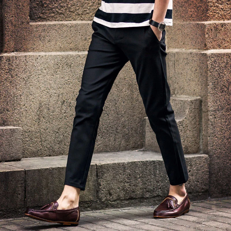 Мужские классические брюки в британском стиле повседневные деловом стиле|business