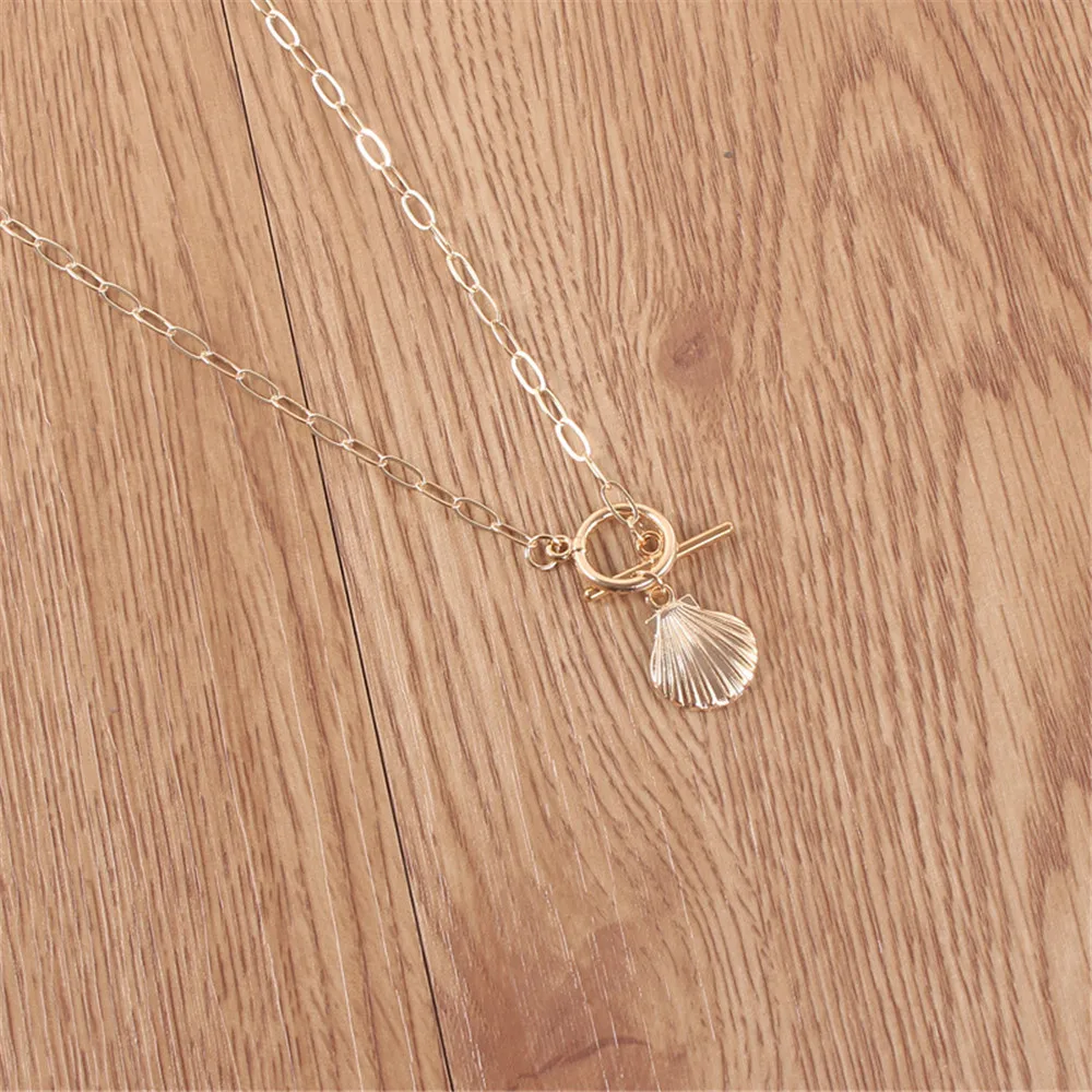 Женское Ожерелье-гребешок MLING богемное минималистичное ожерелье золотого цвета