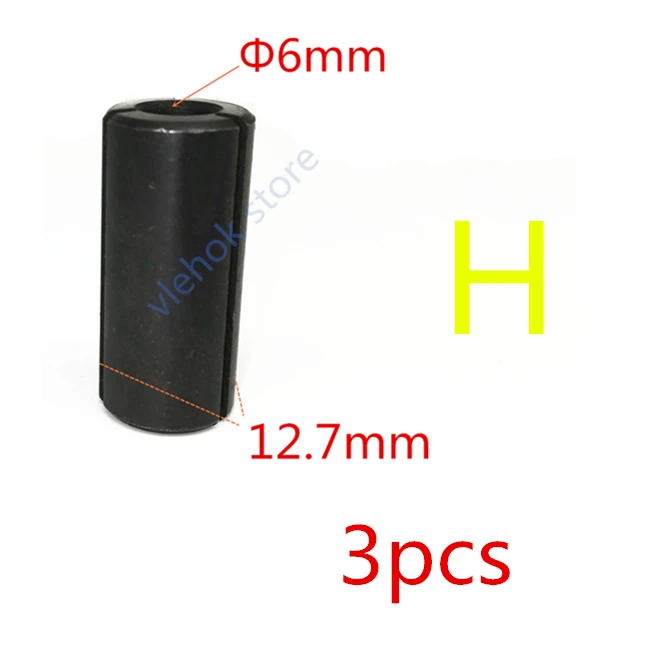 Цанга 1/" 1/4" 3/" 6 мм 8 мм 9,52 мм 12 мм 12,7 мм для BOSCH GOF1200A GOF1200 GOF1300CE GOF1300ACE GOF2000CE GOF1400CE GOF1600CE - Цвет: H  3pcs   12.7-6mm