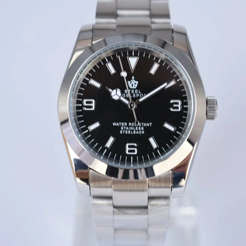 Мужские часы Лидирующий бренд роскошные классические механические часы браслет модные деловые мужские часы элегантные женские часы из нержавеющей стали