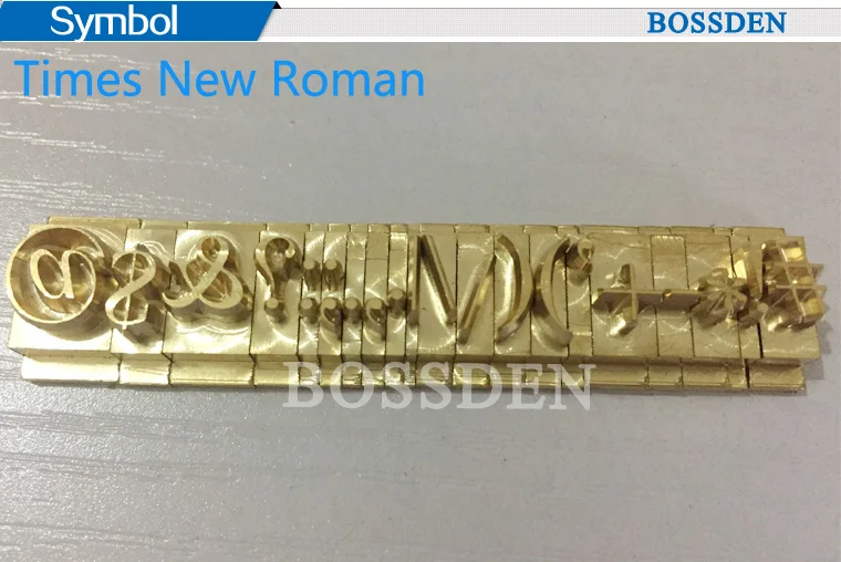 BOSSDEN гибкий Т-образный крепеж латунные буквы алфавита высечки символ цифры форма Логотип Кожа Stamper тяга инструмент бренд железа