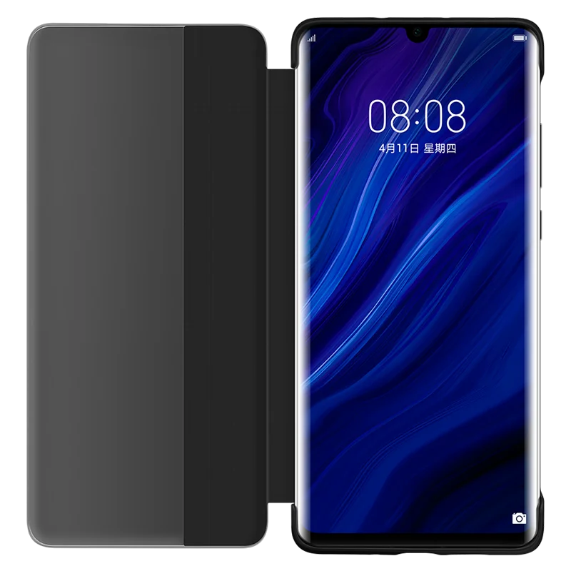 Чехол Funda со склада huawei P30 Pro оригинальный официальный кожаный флип чехол для