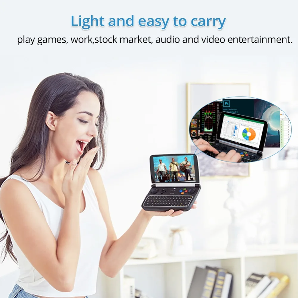 GPD Win 2 WIN2 Мини ПК ноутбук Intel Core m3 7Y30 4 ядра 6 &quotгеймпад планшеты Windows 10 8 Гб