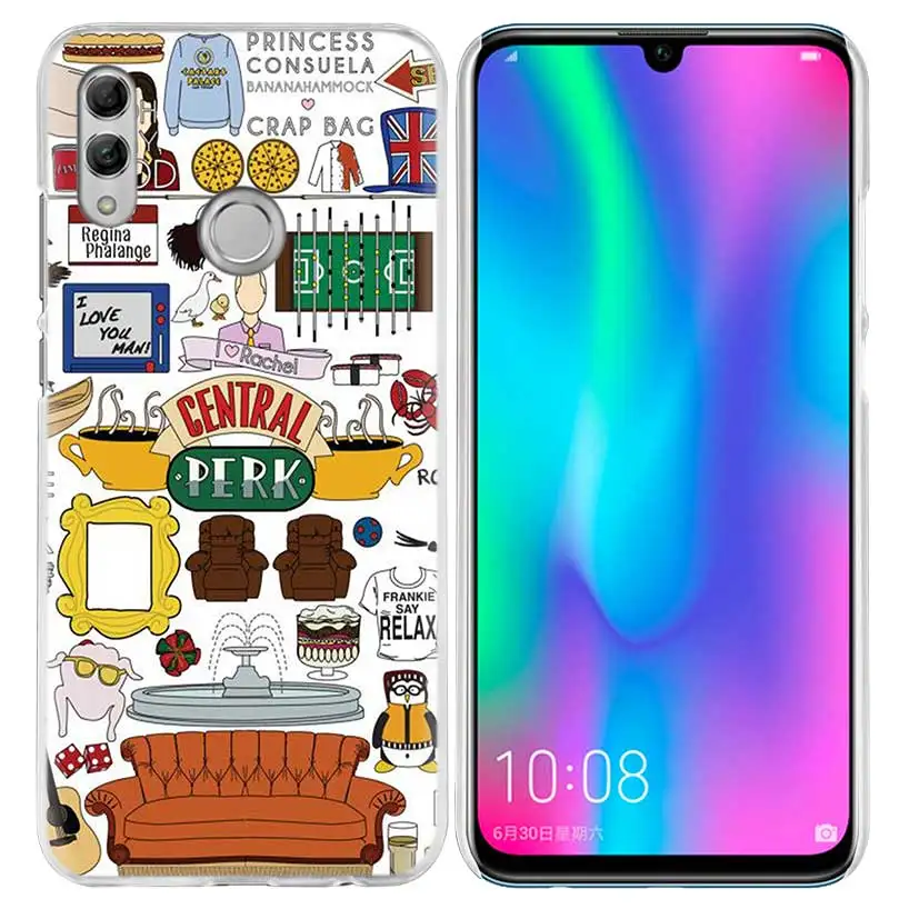 Лучшие друзья вместе чехол для huawei Honor 8X Y9 9 10 Lite Play 7C 8C 8S 8A фотоаппаратов моментальной печати 7S 7A Pro V20 20i Y6 Y7 Y5 жесткий чехол из ПК для телефона - Цвет: 04