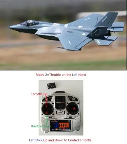 Радиоуправляемый летательный аппарат F35 50 мм самолет с дистанционным