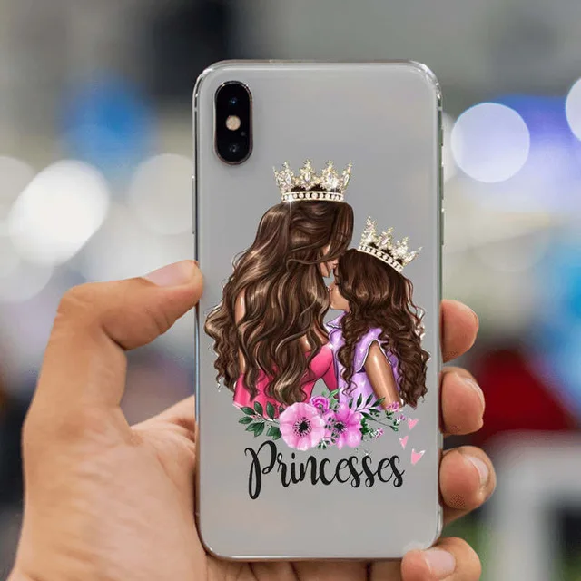 Style 3 Чехол для телефона для iPhone 11 pro max 7 8 6 6s Plus X Xs XR XS Max 5 5S SE Мягкий силиконовый чехол для волос для маленькой девочки - Цвет: Style 3