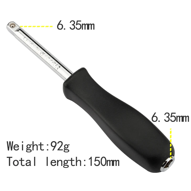 1/4&quot Socket Screwdriver Bar 6.35mm Square Bit Sockets Extension Kit Handle Hand Tools | Инструменты