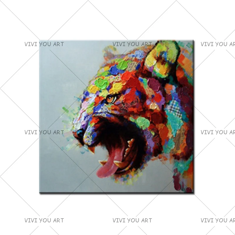 Best Art canvas Oil painting Wall art Lion King Cool Animal poster Decoration Home Picture for Living Room | Дом и сад
