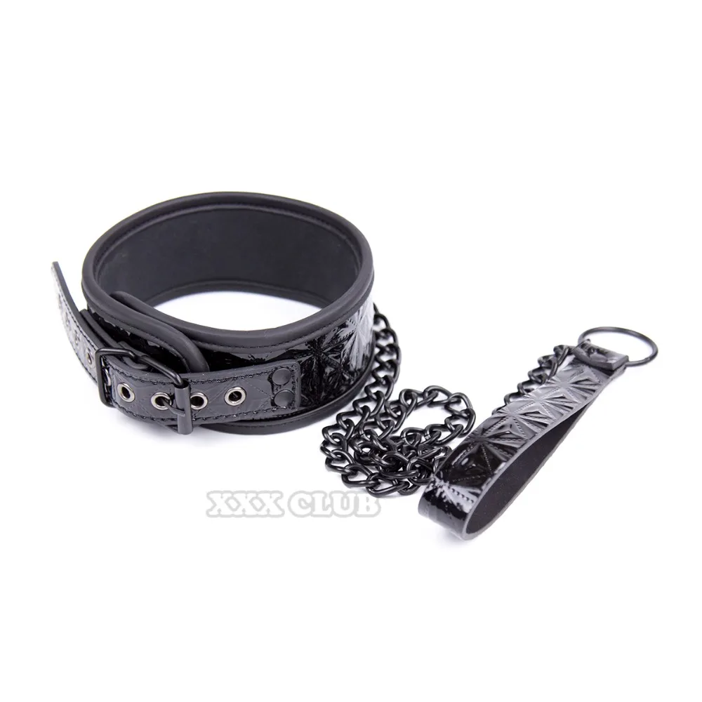 Тиерри секс-ошейник из искусственной кожи удерживающий бондаж секс-игрушки для