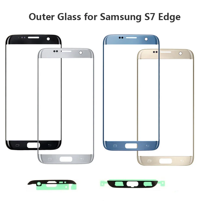 Переднее внешнее стекло крышка объектива Замена для Samsung Galaxy S6 S7 Edge G925 G935 G935F G935FD