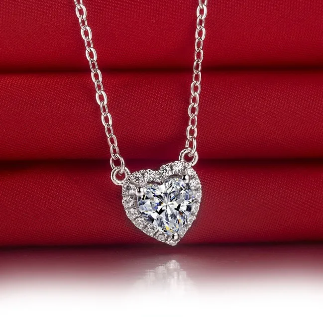 2ct фиксированная подвеска яркая форма обещающая имитировать сердце с